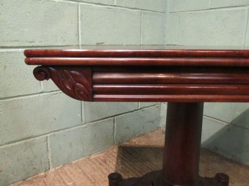fig 2. ANTIQUE WILLIAM 1V PLUM PUDDING MAHOGANY FOLD OVER TEA TABLE C1830