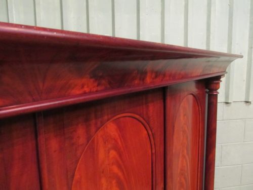 fig 2. ANTIQUE WILLIAM 1V FLAMED MAHOGANY TRIPLE WARDROBE GENTS COMPACTUM C1830