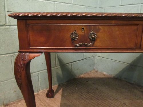 fig 2. ANTIQUE EDWARDIAN MAHOGANY CHIPPENDALE WRITING DESK C1900