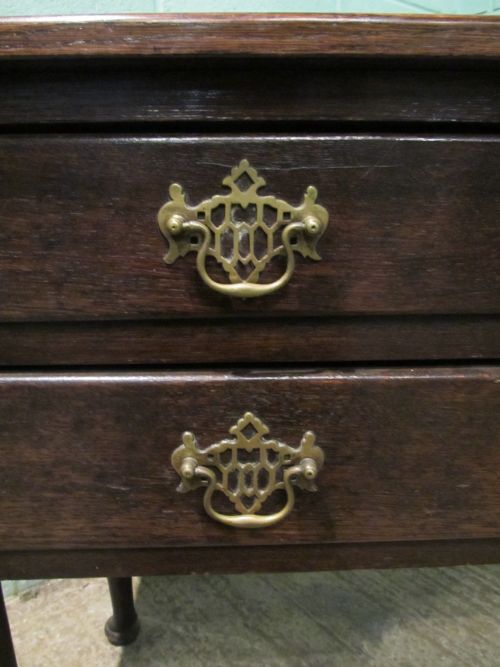 fig 1. ANTIQUE EARLY VICTORIAN COUNTRY OAK WRITING DESK C1840