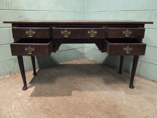 fig 2. ANTIQUE EARLY VICTORIAN COUNTRY OAK WRITING DESK C1840
