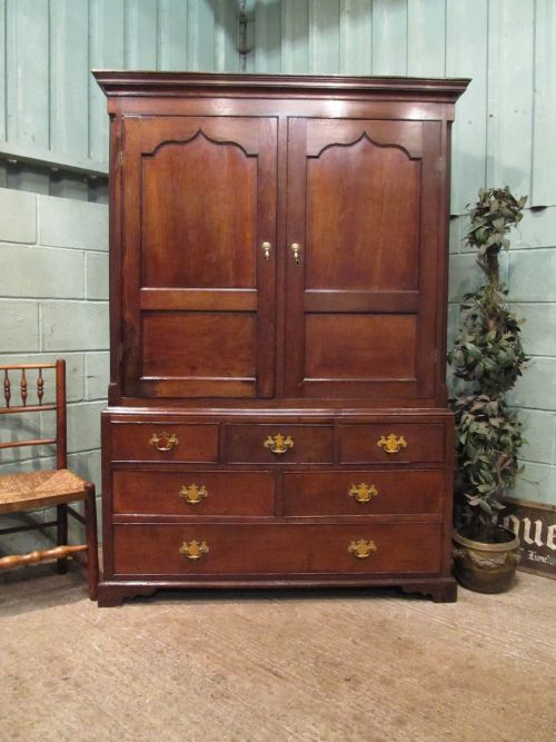 Antique Early 18th Century Livery Cupboard Wardrobe C1740