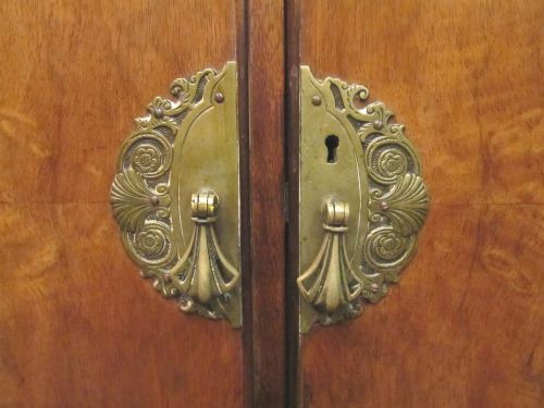 fig 2. ANTIQUE WALNUT DOUBLE WARDROBE BY WARING & GILLOWS C1920