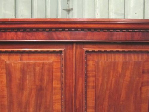 fig 2. ANTIQUE EARLY VICTORIAN MAHOGANY HALL WARDROBE CUPBOARD C1840