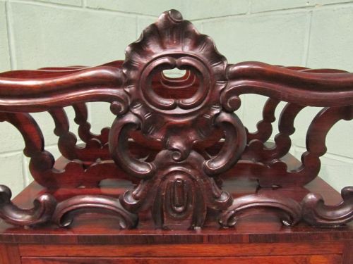 fig 1. ANTIQUE WILLIAM 1V ROSEWOOD CANTERBURY C1830