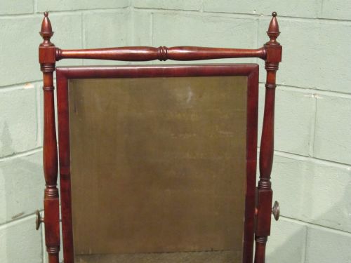 fig 2. ANTIQUE GEORGIAN REGENCY MAHOGANY CHEVAL MIRROR C1820
