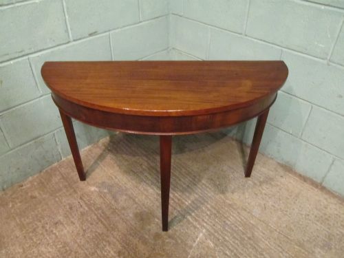 fig 2. ANTIQUE GEORGIAN REGENCY MAHOGANY 'D' END EXTENDING DINING TABLE C1820