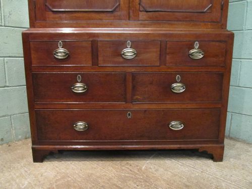 fig 2. ANTIQUE 18TH CENTURY PERIOD OAK LIVERY CUPBOARD WARDROBE C1780