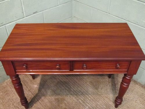 fig 1. ANTIQUE VICTORIAN MAHOGANY SIDE WRITING TABLE C1880