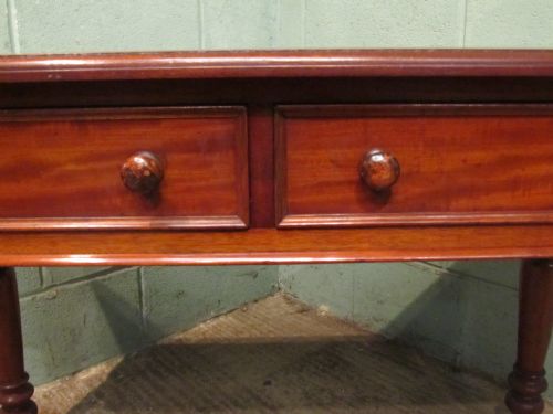 fig 2. ANTIQUE VICTORIAN MAHOGANY SIDE WRITING TABLE C1880