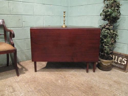Antique Regency Mahogany Gate Leg Drop Leaf Dining Table Seats 8 C1820