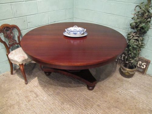 fig 1. ANTIQUE VICTORIAN LARGE MAHOGANY TILT TOP DINING TABLE SEAT 8-10 C1880