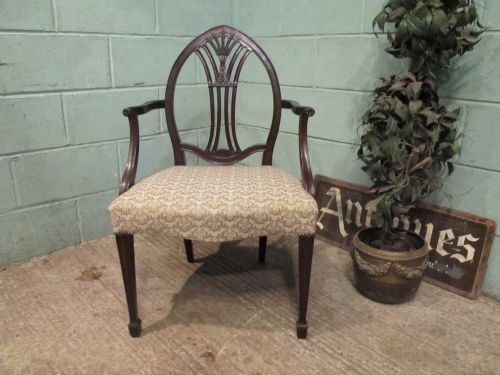 fig 1. ANTIQUE VICTORIAN MAHOGANY SIDE DESK CHAIR C1890
