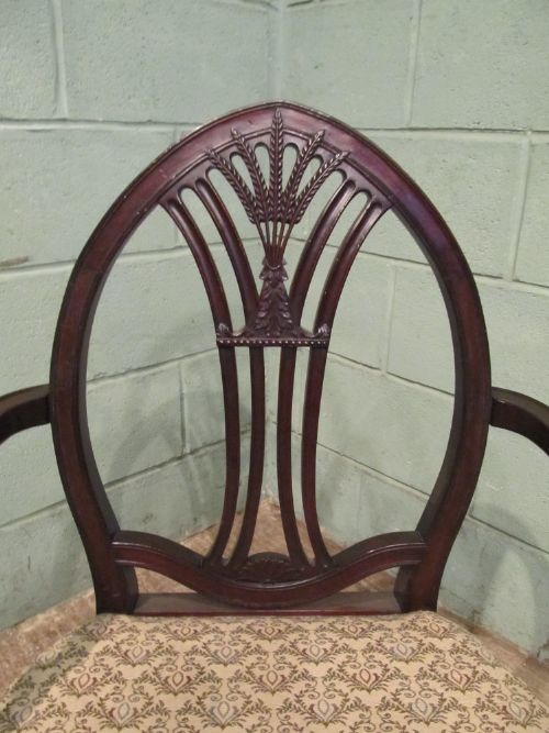 fig 2. ANTIQUE VICTORIAN MAHOGANY SIDE DESK CHAIR C1890
