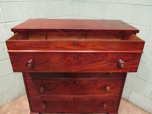 fig 2. ANTIQUE VICTORIAN MAHOGANY CHEST OF DRAWERS C1880