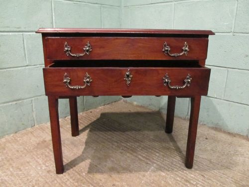 fig 2. ANTIQUE 18th CENTURY PERIOD MAHOGANY LOWBOY C1780