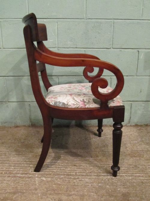 fig 2. ANTIQUE SET EIGHT WILLIAM 1V MAHOGANY DINING CHAIRS C1830