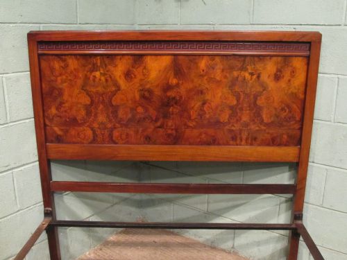 fig 1. ANTIQUE EDWARDIAN BURR WALNUT DOUBLE BED C1900