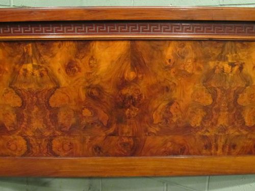 fig 2. ANTIQUE EDWARDIAN BURR WALNUT DOUBLE BED C1900
