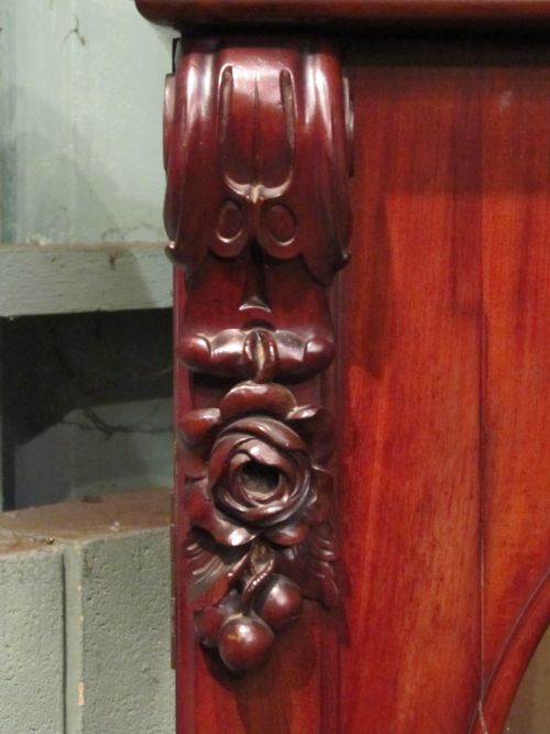 fig 1. ANTIQUE EARLY VICTORIAN MAHOGANY DOUBLE WARDROBE C1840