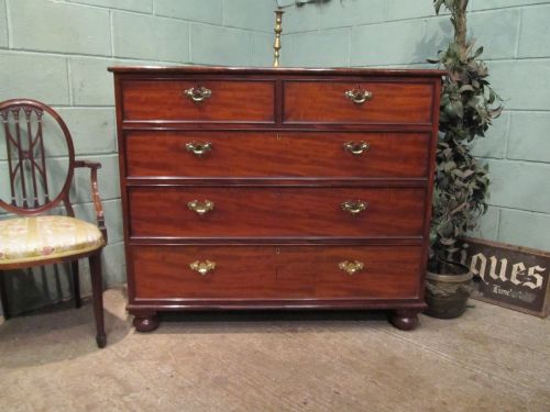 Antique Victorian Mahogany Chest of Drawers C1880