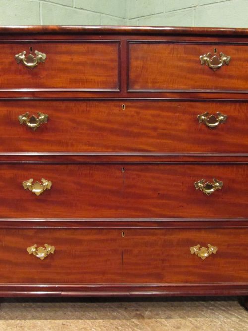 fig 1. ANTIQUE VICTORIAN MAHOGANY CHEST OF DRAWERS C1880