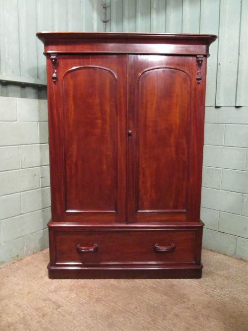 fig 1. ANTIQUE VICTORIAN MAHOGANY DOUBLE WARDROBE COMPACTUM C1880