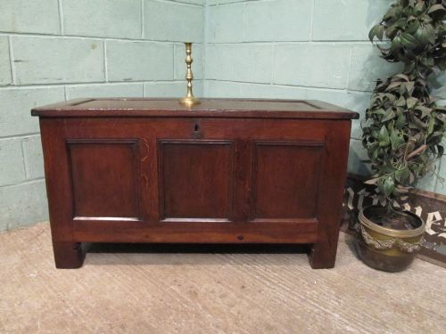 Antique 18th Century Country Oak Coffer C1760