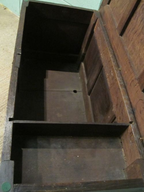 fig 2. ANTIQUE 18TH CENTURY COUNTRY OAK COFFER C1760