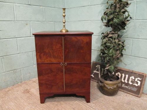 Antique Regency Mahogany Bedside Cabinet C1820