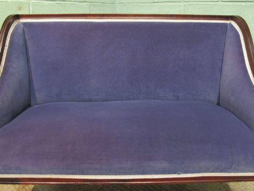 fig 2. ANTIQUE SMALL EDWARDIAN MAHOGANY SOFA C1900