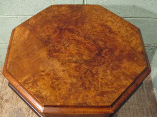 fig 2. ANTIQUE VICTORIAN BURR WALNUT SEWING WORK BOX C1880