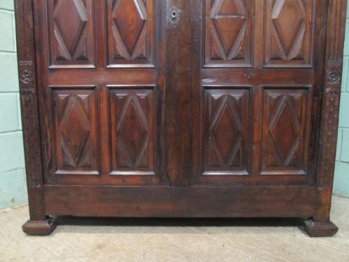 fig 1. ANTIQUE FRENCH LOUIS PHILIPPE CARVED WALNUT ARMOIRE C1830