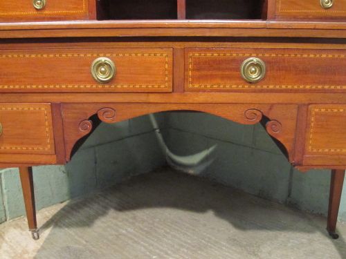 fig 1. ANTIQUE EDWARDIAN MAHOGANY SHERATON DRESSING TABLE C1900