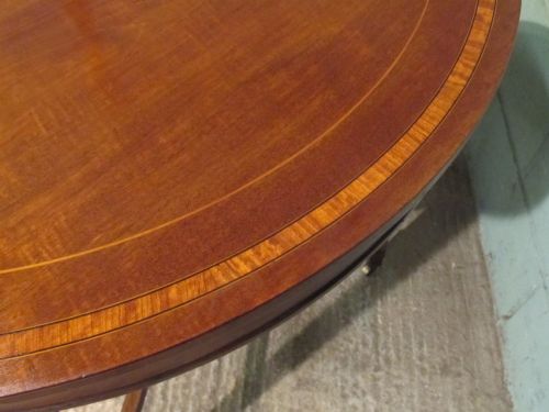 fig 2. ANTIQUE EDWARDIAN INLAID MAHOGANY CENTRE HALL TABLE C1900