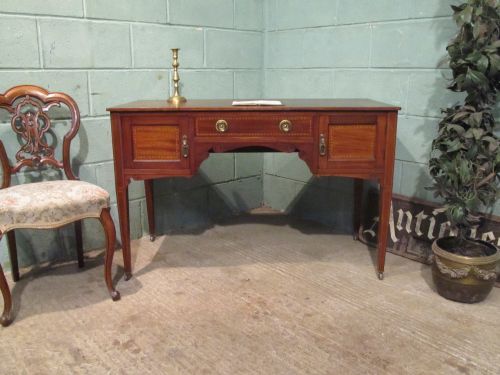 Antique Edwardian Inlaid Mahogany Desk C1900