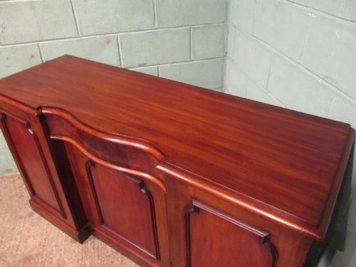 fig 2. ANTIQUE VICTORIAN MAHOGANY BREAKFRONT SIDEBOARD C1880