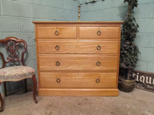 Antique Edwardian Oak Chest of Drawers C1900