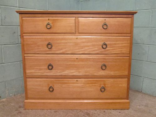 fig 1. ANTIQUE EDWARDIAN OAK CHEST OF DRAWERS C1900