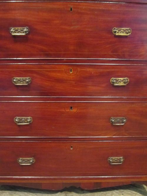 fig 2. ANTIQUE REGENCY MAHOGANY SECRETAIRE BOOKCASE C1820