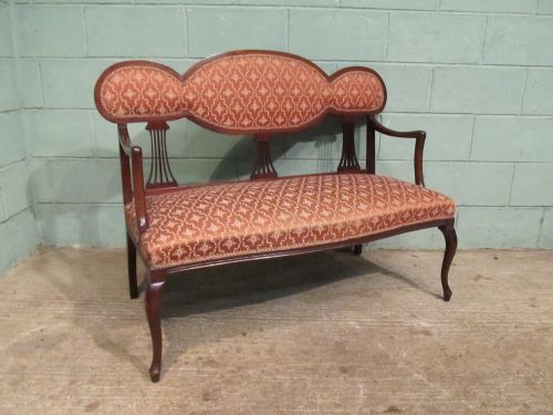 fig 1. ANTIQUE ART NOUVEAU MAHOGANY SALON SUITE C1890