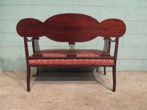 fig 2. ANTIQUE ART NOUVEAU MAHOGANY SALON SUITE C1890