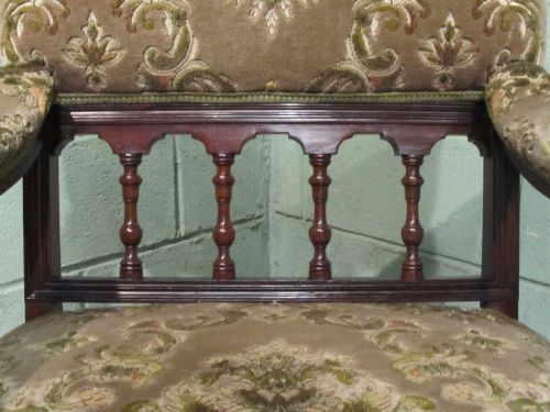 fig 2. ANTIQUE VICTORIAN ROSEWOOD ARMCHAIR C1880