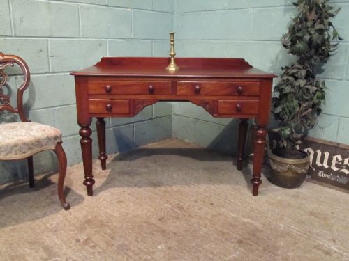 Antique Early Victorian Mahogany Writing Desk C1850