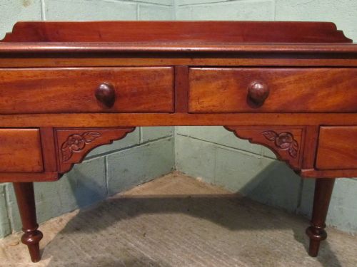 fig 1. ANTIQUE EARLY VICTORIAN MAHOGANY WRITING DESK C1850