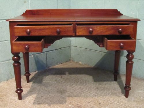 fig 2. ANTIQUE EARLY VICTORIAN MAHOGANY WRITING DESK C1850