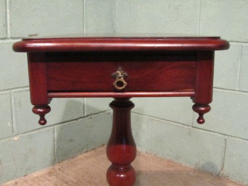 fig 2. ANTIQUE VICTORIAN MAHOGANY WORK TABLE C1880