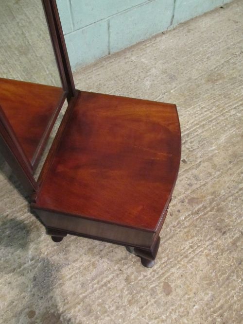 fig 2. ANTIQUE MAHOGANY CHEVAL MIRROR C1920