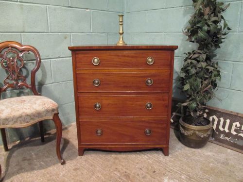 Antique Edwardian Mahogany Small Chest of Drawers C1900