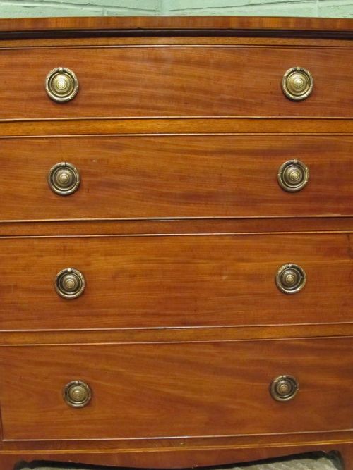 fig 2. ANTIQUE EDWARDIAN MAHOGANY SMALL CHEST OF DRAWERS C1900